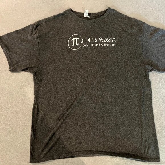 Men's XL Cotton T-Shirt National Pi Day - DAY OF THE CENTURY - Science, Math - Picture 1 of 2